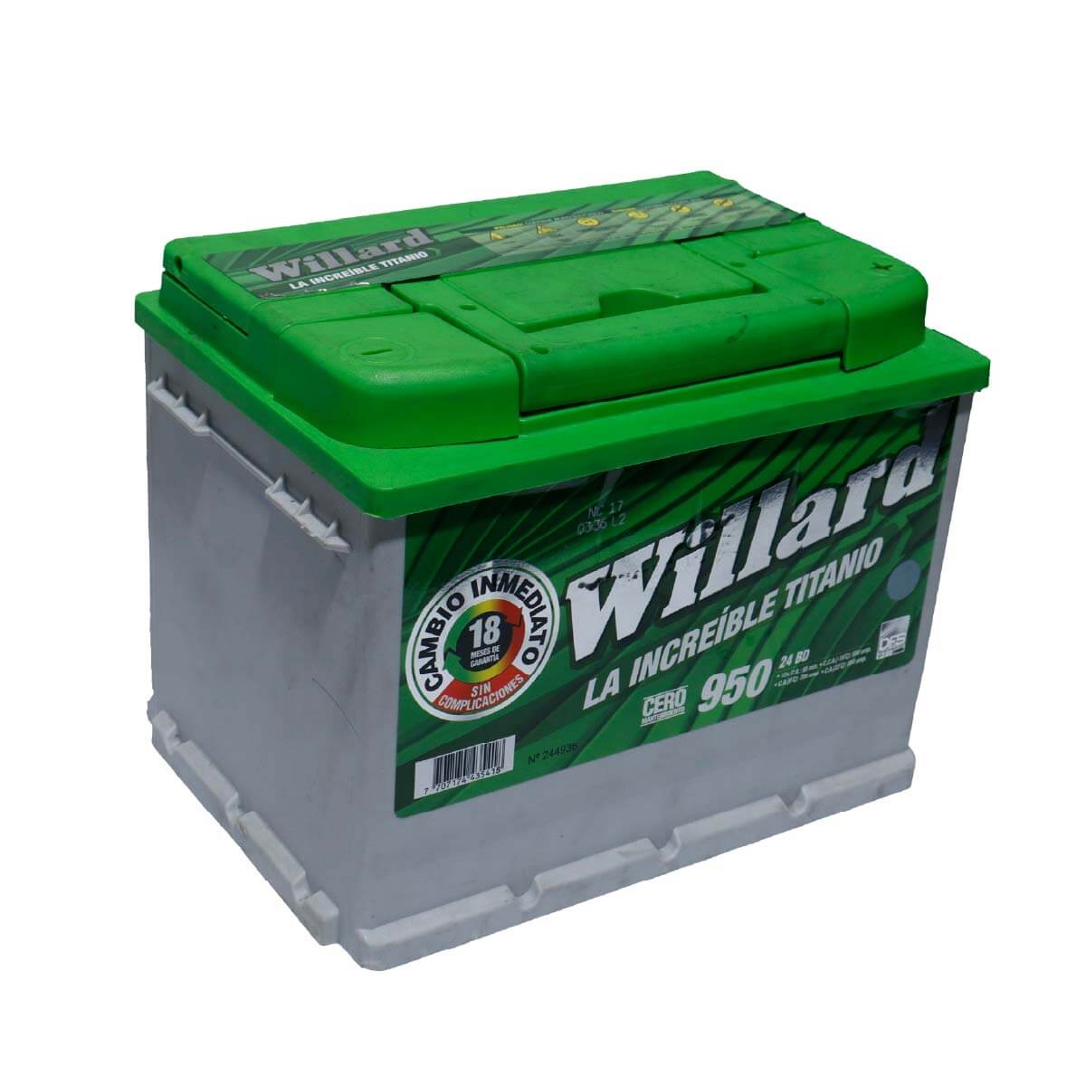 Batería Willard Titanio 24 950