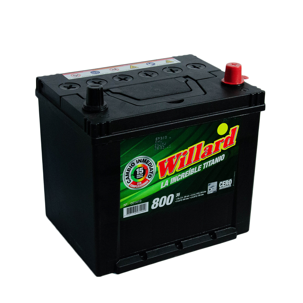 Batería Willard Extrema 800 Caja 35